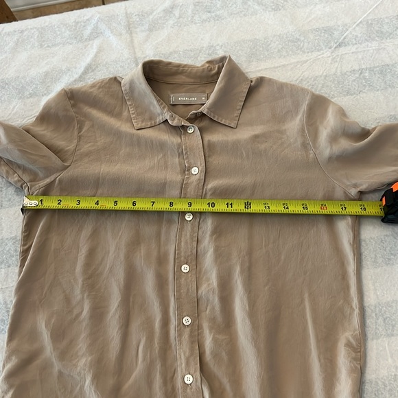 Everlane 100% Silk sheer button down - Picture 6 of 8
